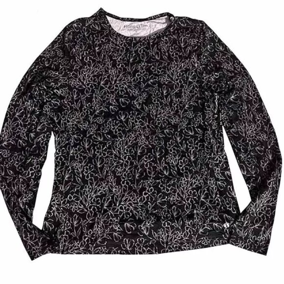 NEW Hang Ten Women's Rash Guard Long Sleeve UPF 50+ - Picture 2 of 5